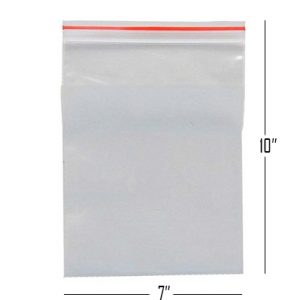 7X10" ZIPLOCK BAGS (PACK OF 100)