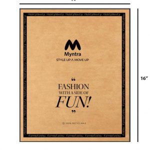 14X16" Printed Paperbags for Myntra